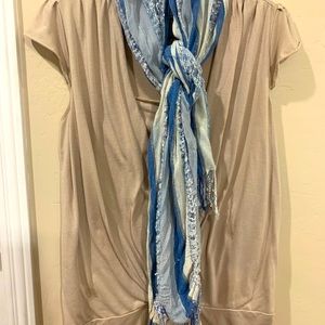 Simple, cotton, tan layered top!